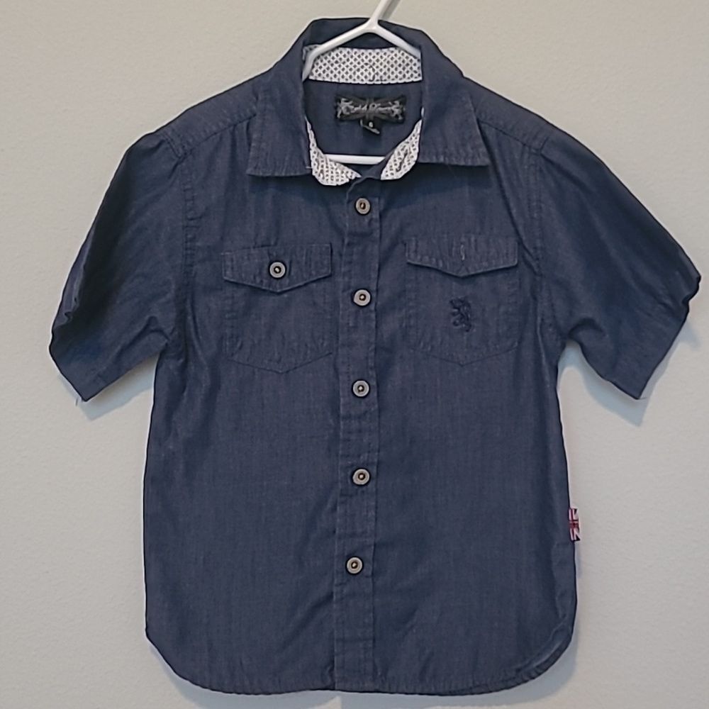 English Laundry Chambray Button down Size 6 Boys